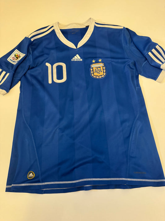 Argentina 2010 Away - L - Messi - WC Patches